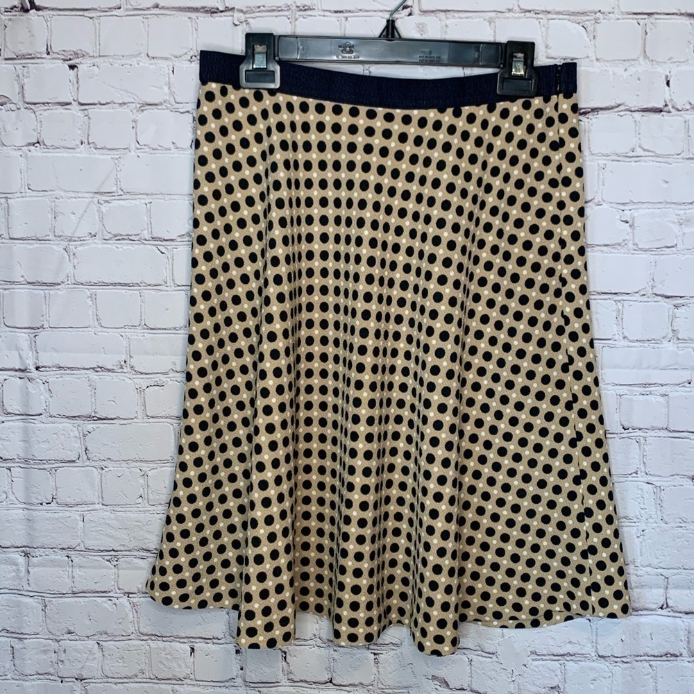 Ann Taylor Tan and Navy Skirt size 8
